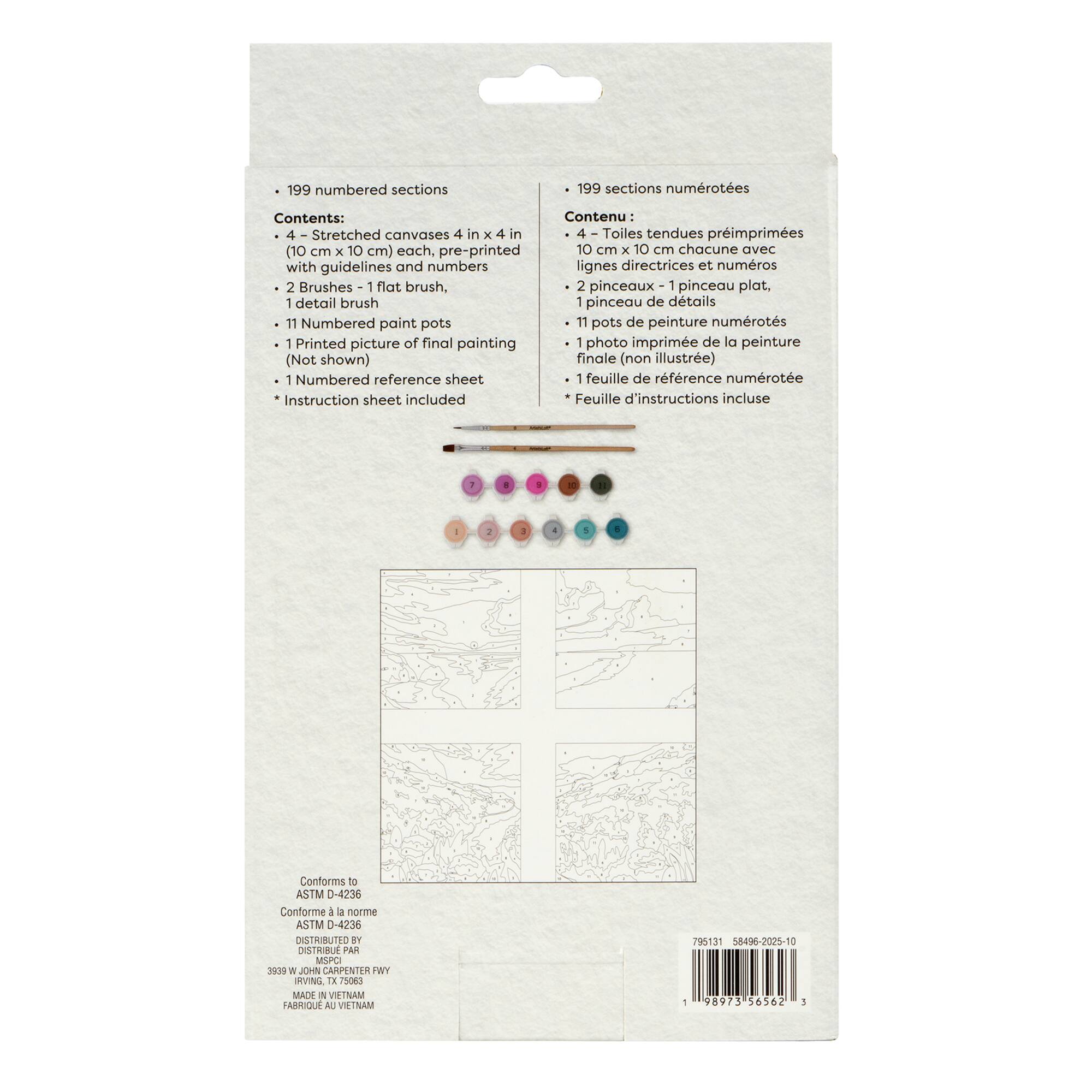 Beach Sunset Paint-by-Number Gallery Mini Kit by Artist's Loft®
